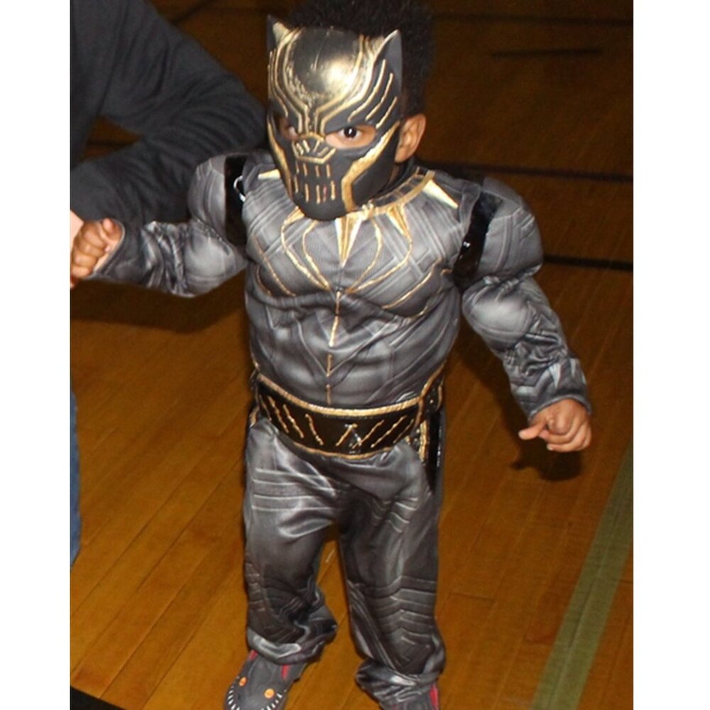 Kids Boys SMALL Sz 3 Disney Black Panther Villain ERIK KILLMONGER Custom COSTUME